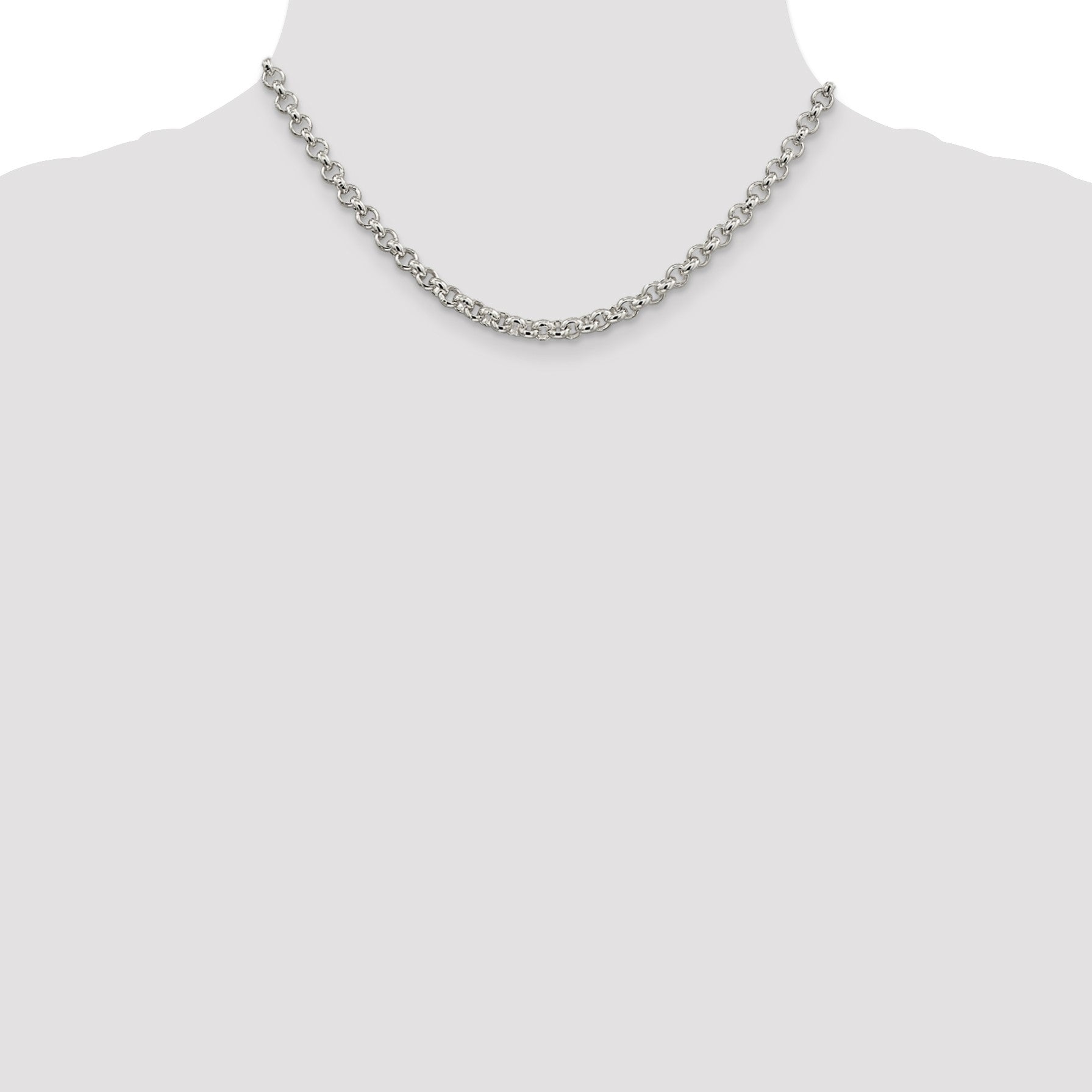 Sterling Silver 5mm Rolo Chain