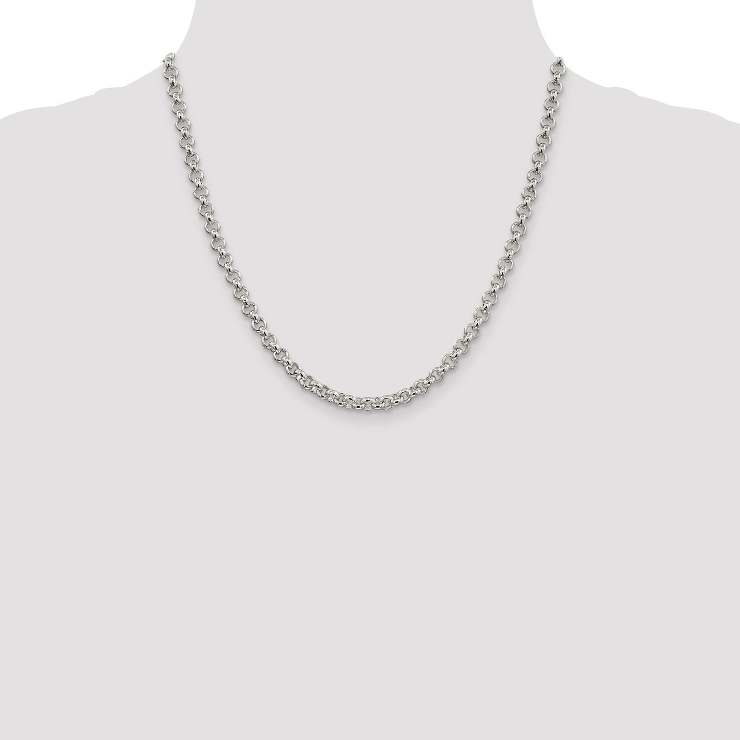 Sterling Silver 5mm Rolo Chain