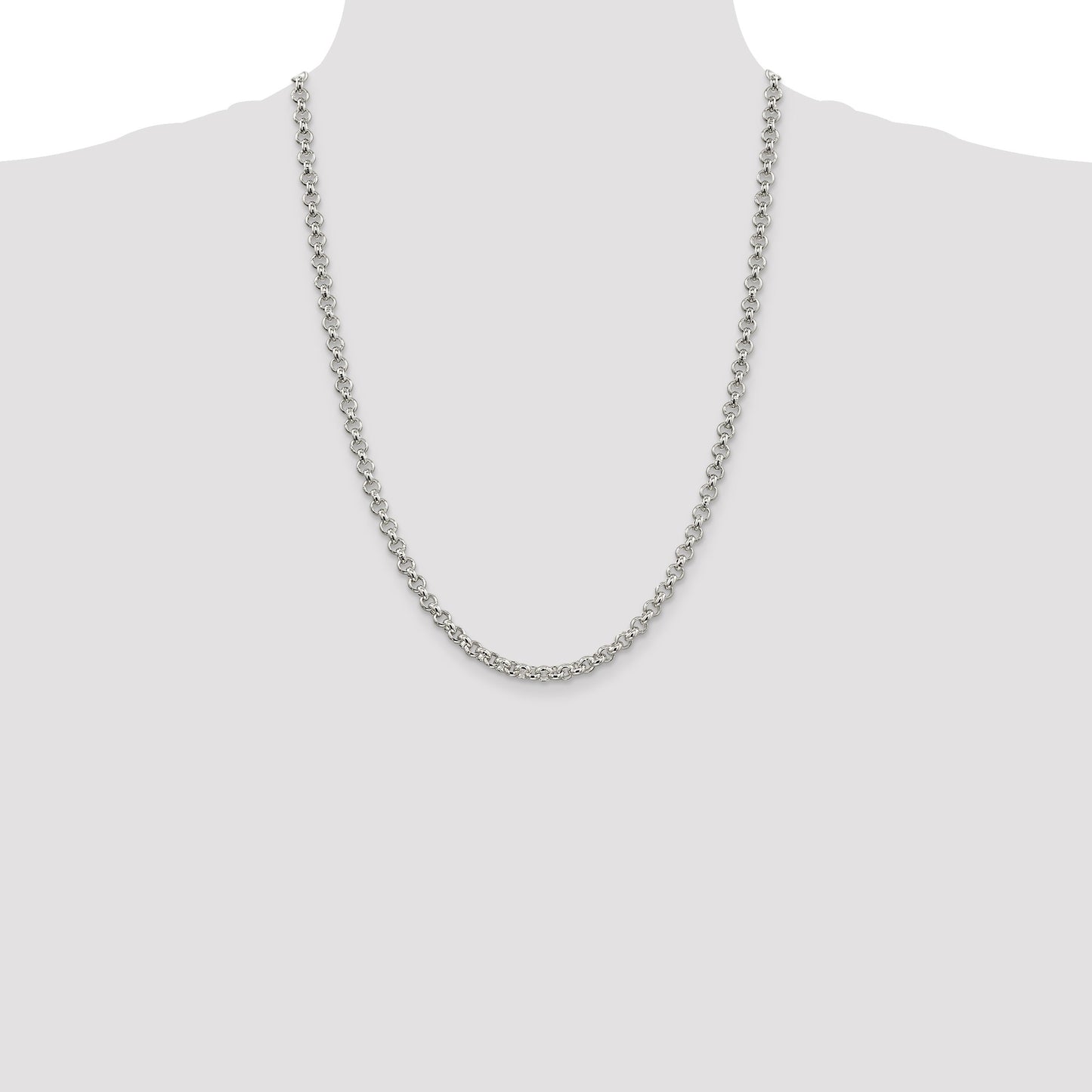 Sterling Silver 5mm Rolo Chain