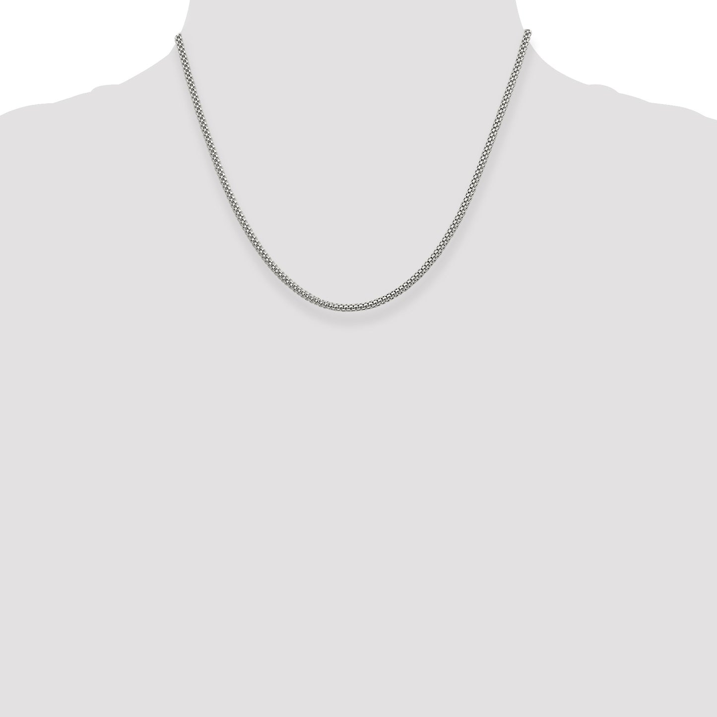 Sterling Silver 2.4mm Corona Chain