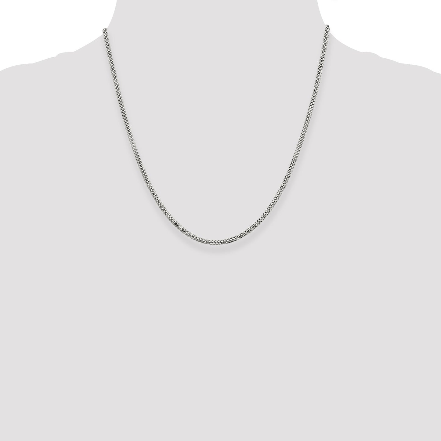 Sterling Silver 2.4mm Corona Chain