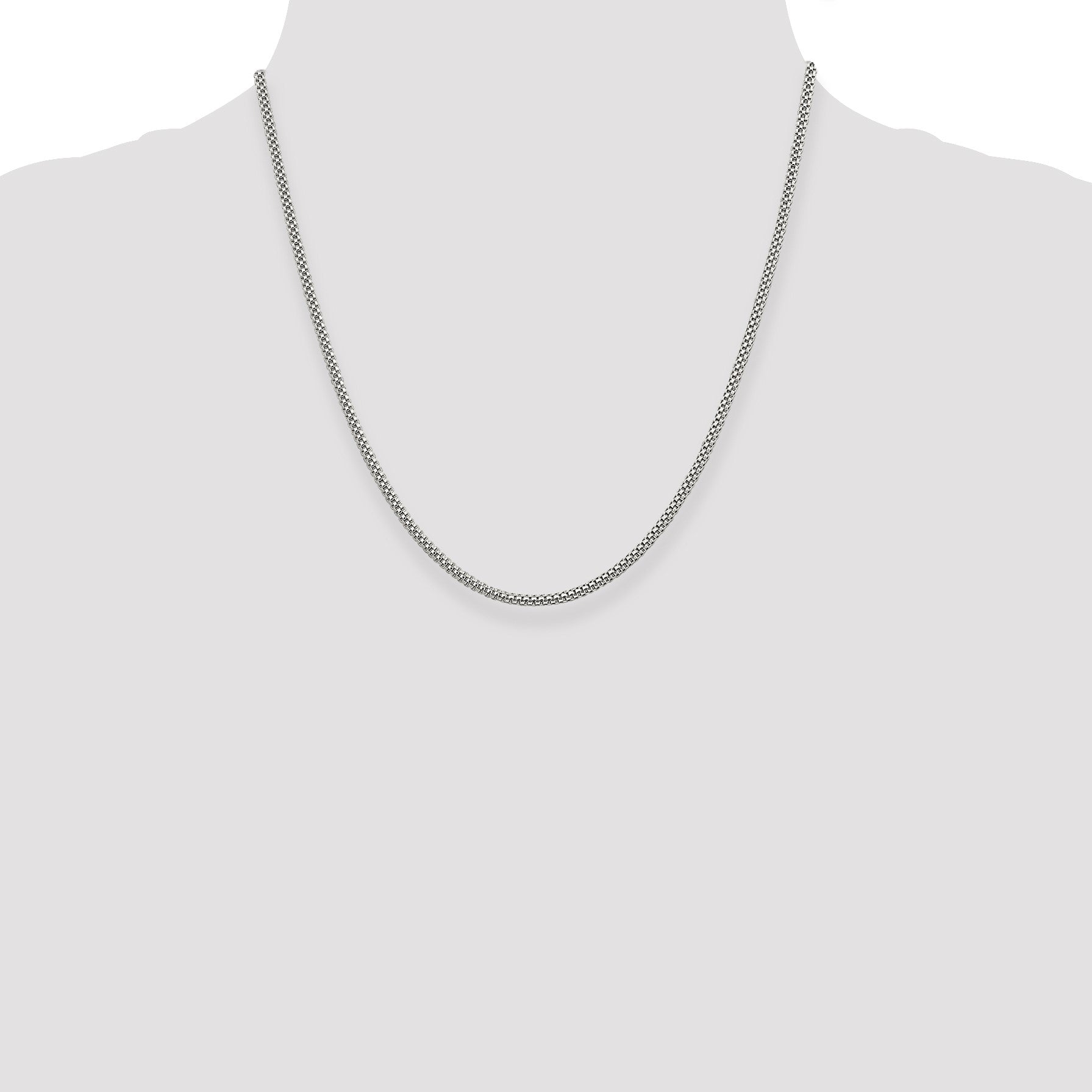 Sterling Silver 2.4mm Corona Chain