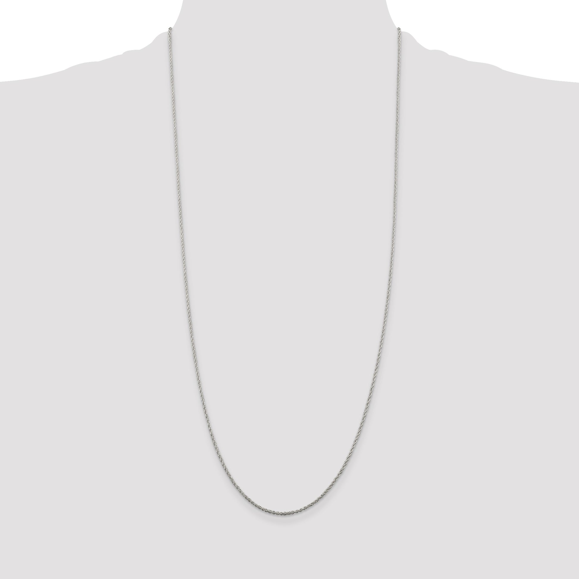 Sterling Silver 1.3mm Loose Rope Chain