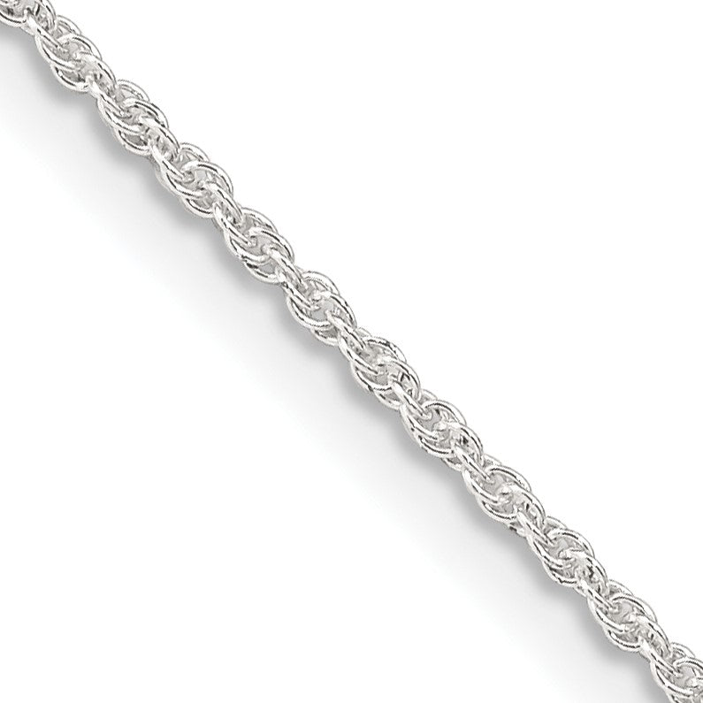 Sterling Silver 1.3mm Loose Rope Chain
