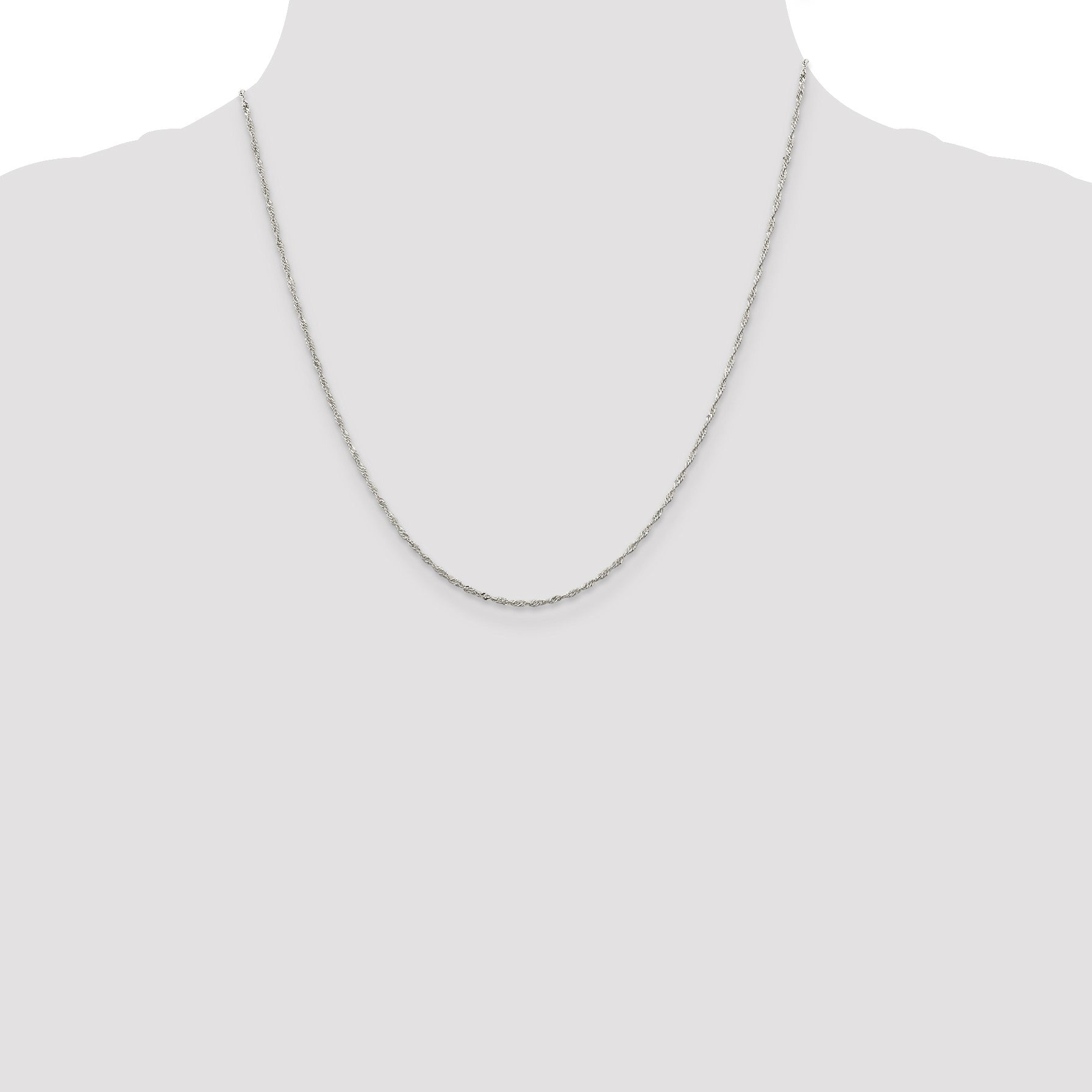 Sterling Silver 1.4mm Singapore Chain