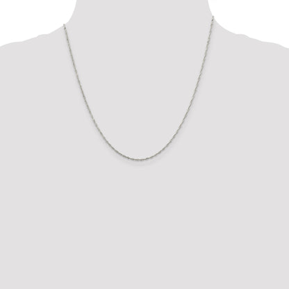 Sterling Silver 1.4mm Singapore Chain