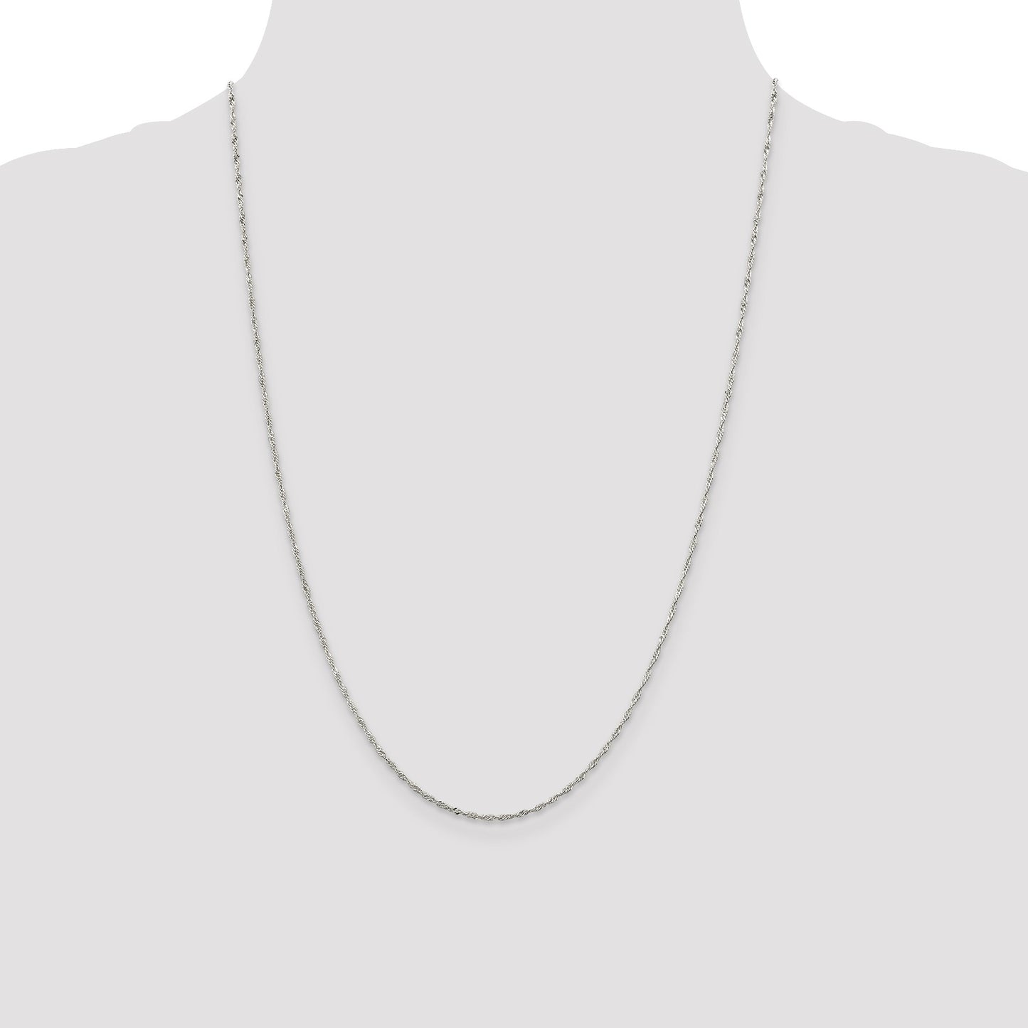 Sterling Silver 1.4mm Singapore Chain