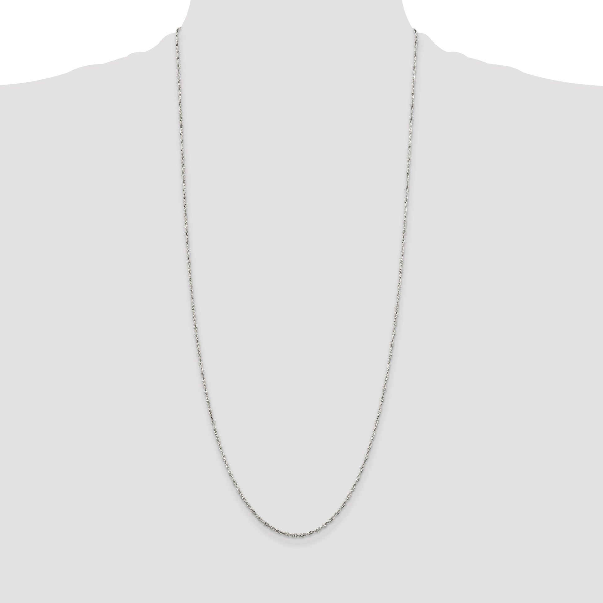 Sterling Silver 1.4mm Singapore Chain