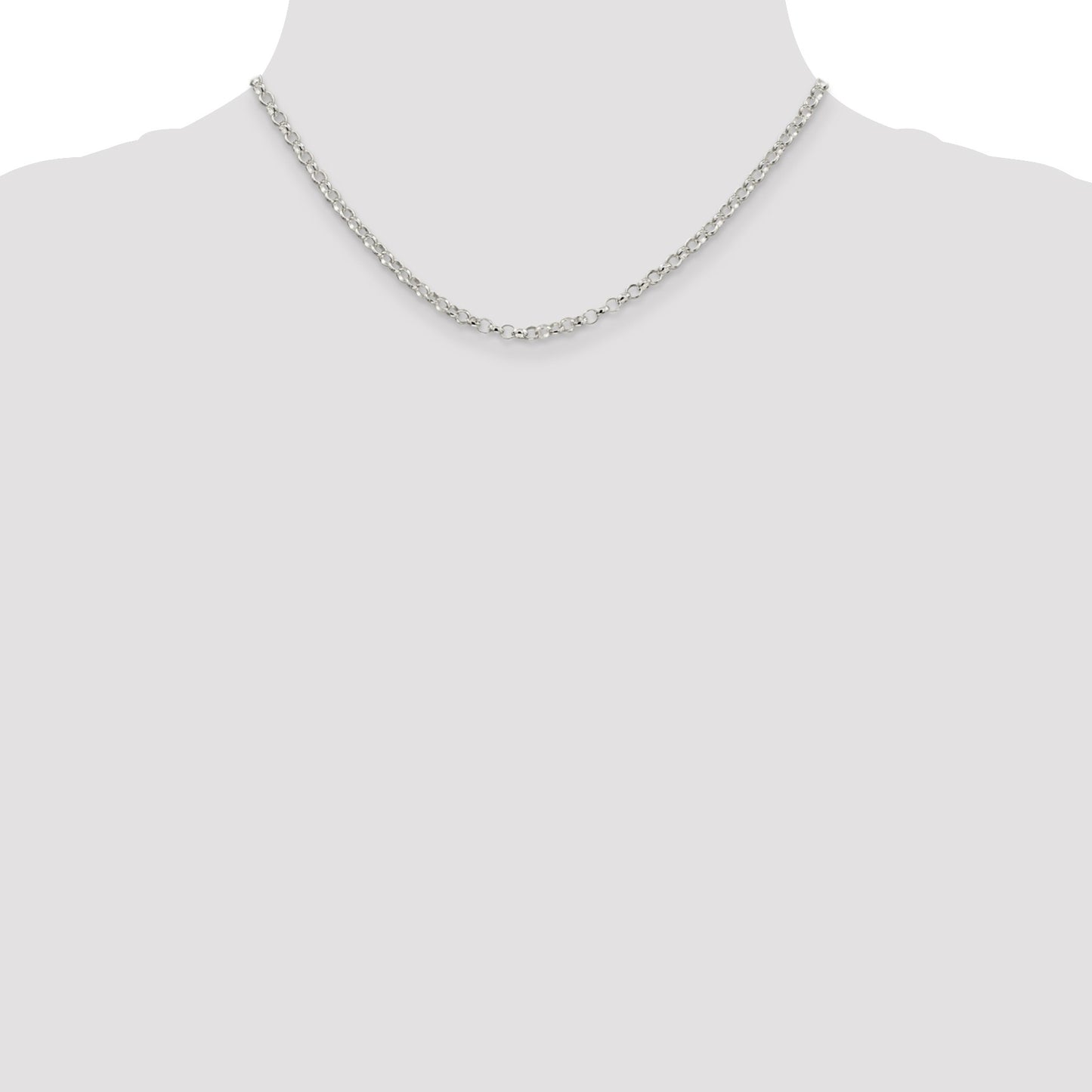 Sterling Silver 3.5mm Rolo Chain