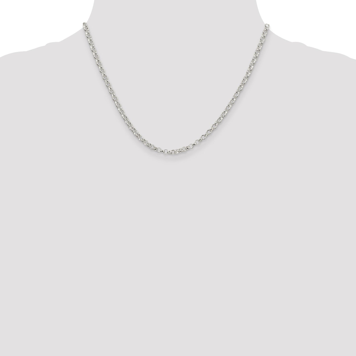 Sterling Silver 3.5mm Rolo Chain