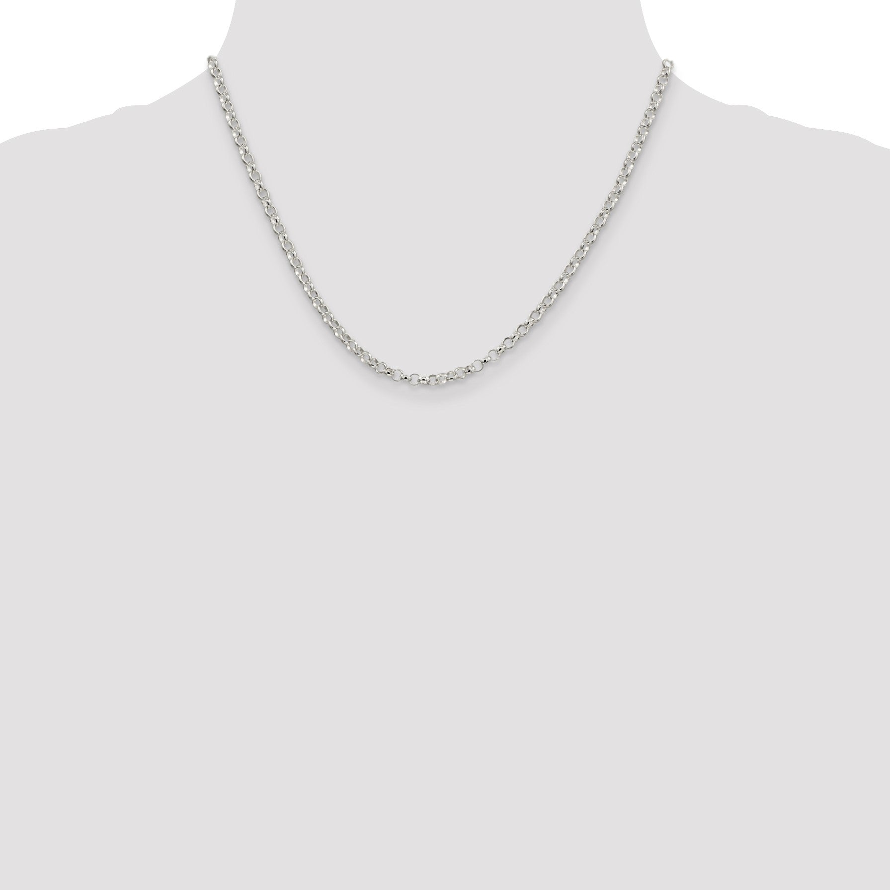 Sterling Silver 3.5mm Rolo Chain