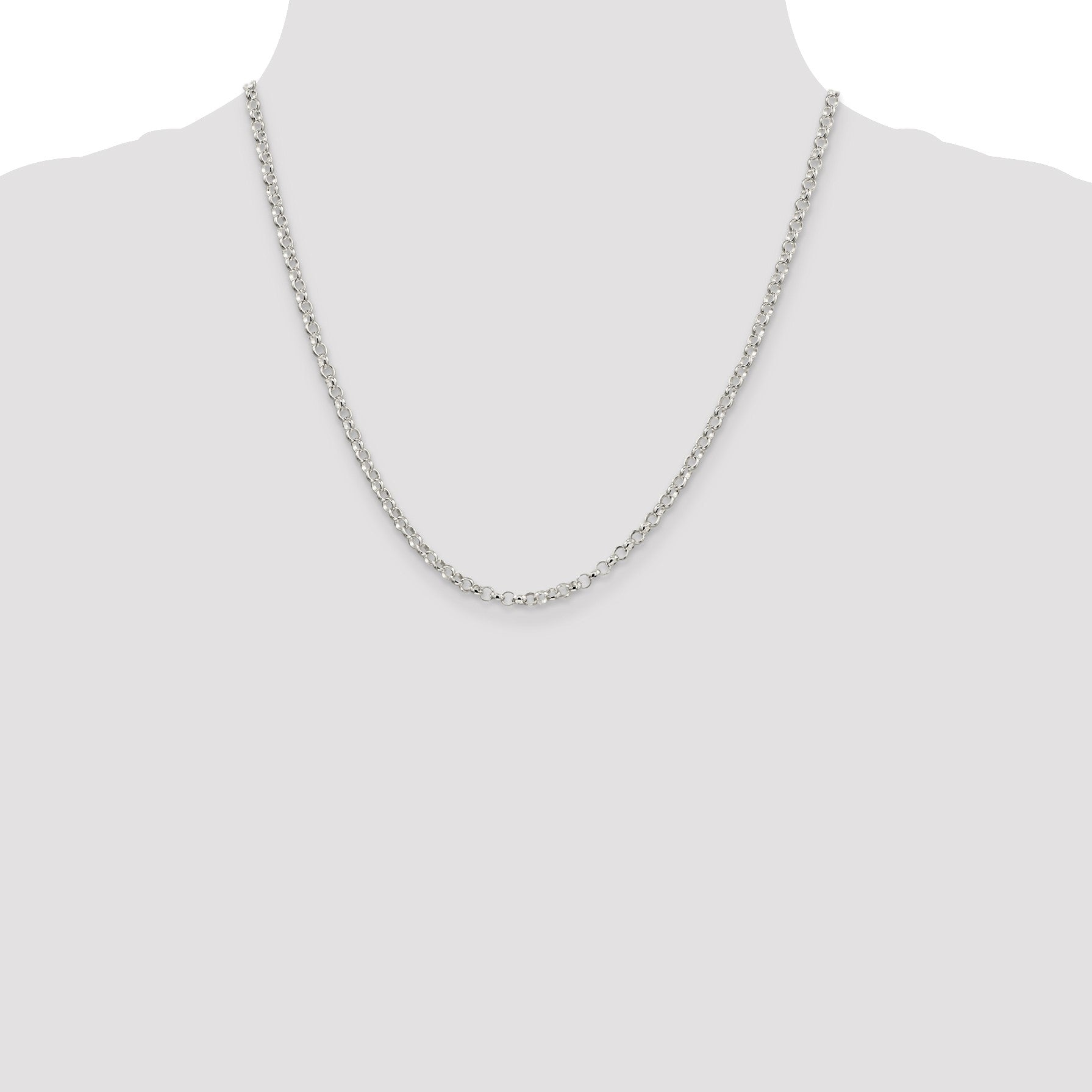 Sterling Silver 3.5mm Rolo Chain