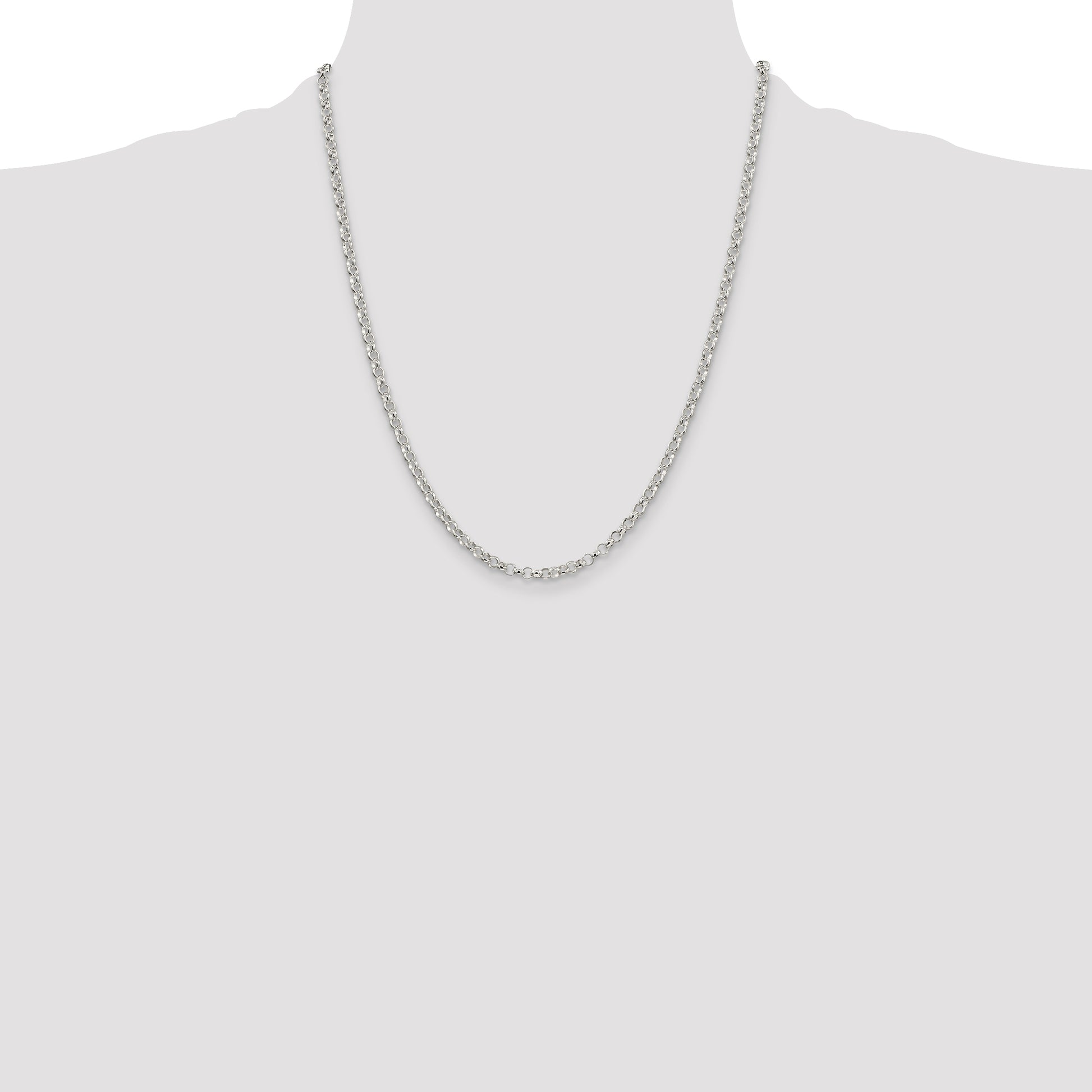 Sterling Silver 3.5mm Rolo Chain
