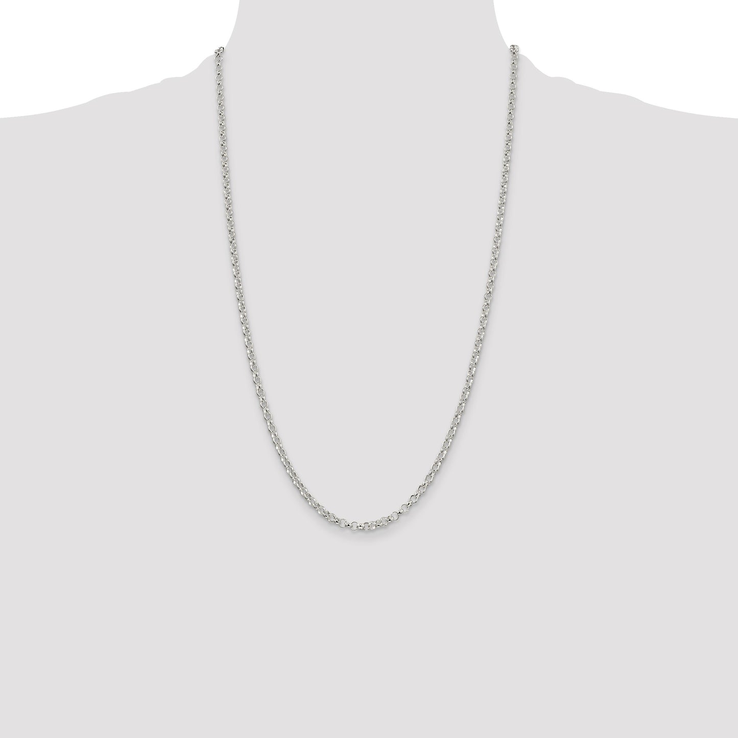 Sterling Silver 3.5mm Rolo Chain