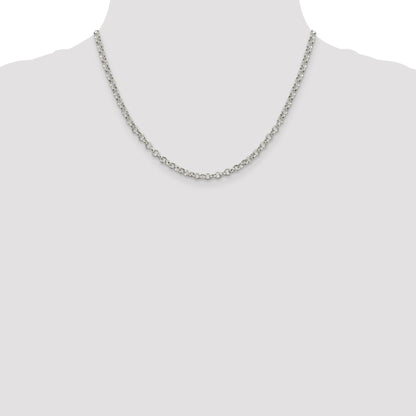 Sterling Silver 4mm Rolo Chain