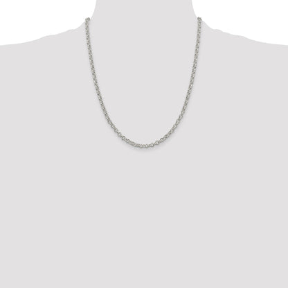 Sterling Silver 4mm Rolo Chain