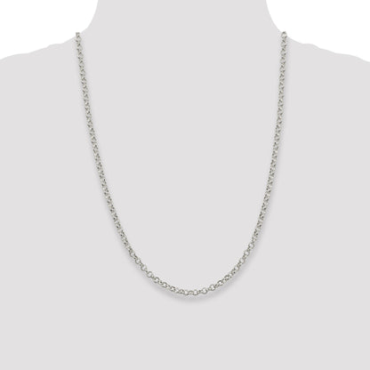 Sterling Silver 4mm Rolo Chain