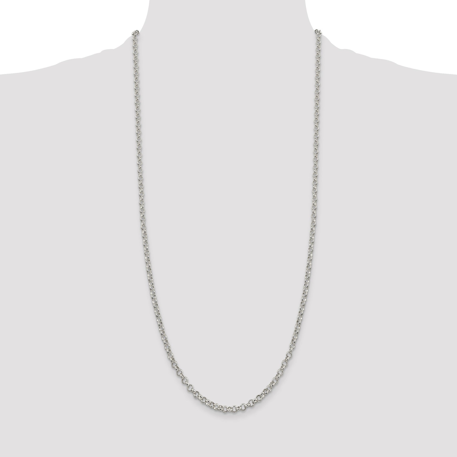 Sterling Silver 4mm Rolo Chain