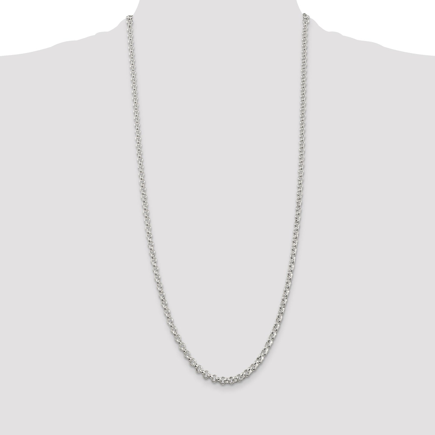 Sterling Silver 4.6mm Rolo Chain