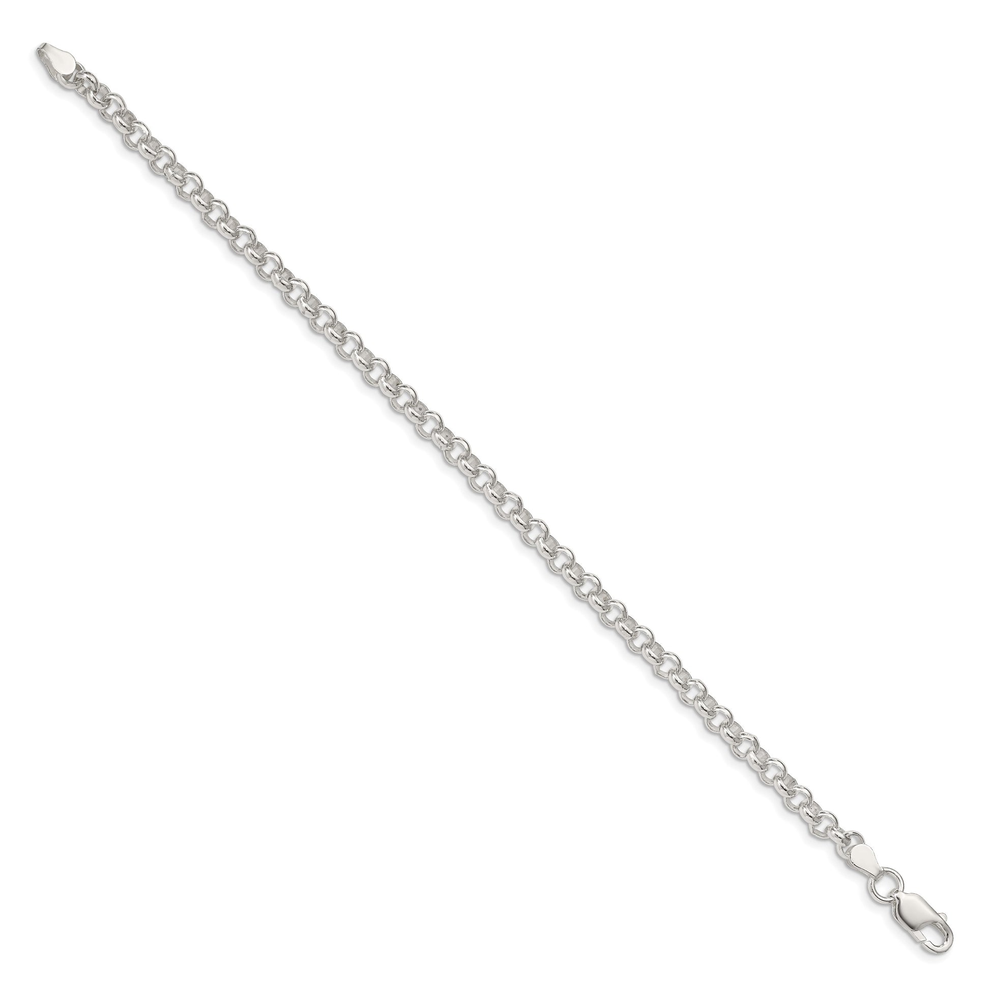 Sterling Silver 4.75mm Rolo Bracelet