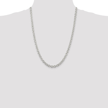 Sterling Silver 6.1mm Cable Chain