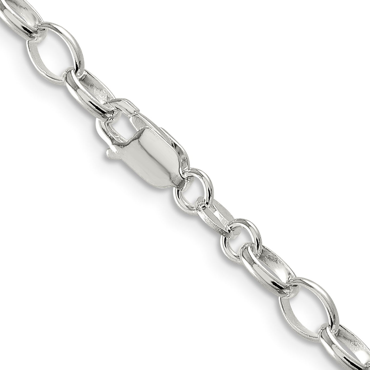 Sterling Silver 5mm Fancy Rolo Chain