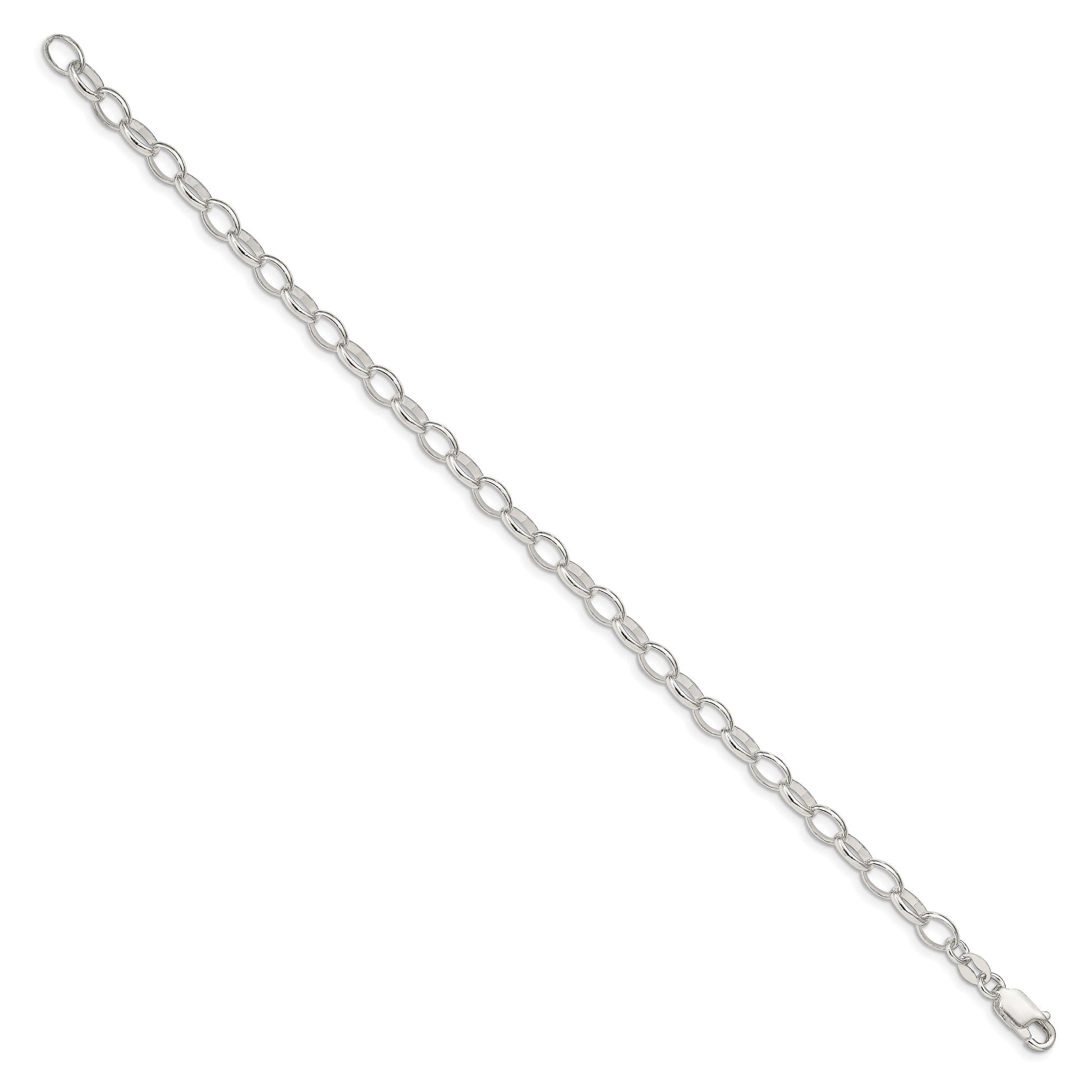 Sterling Silver 5mm Fancy Rolo Chain