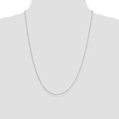 Sterling Silver 2.25mm Oval Cable Chain