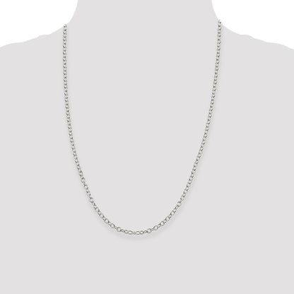 Sterling Silver 3.75mm Oval Cable Chain