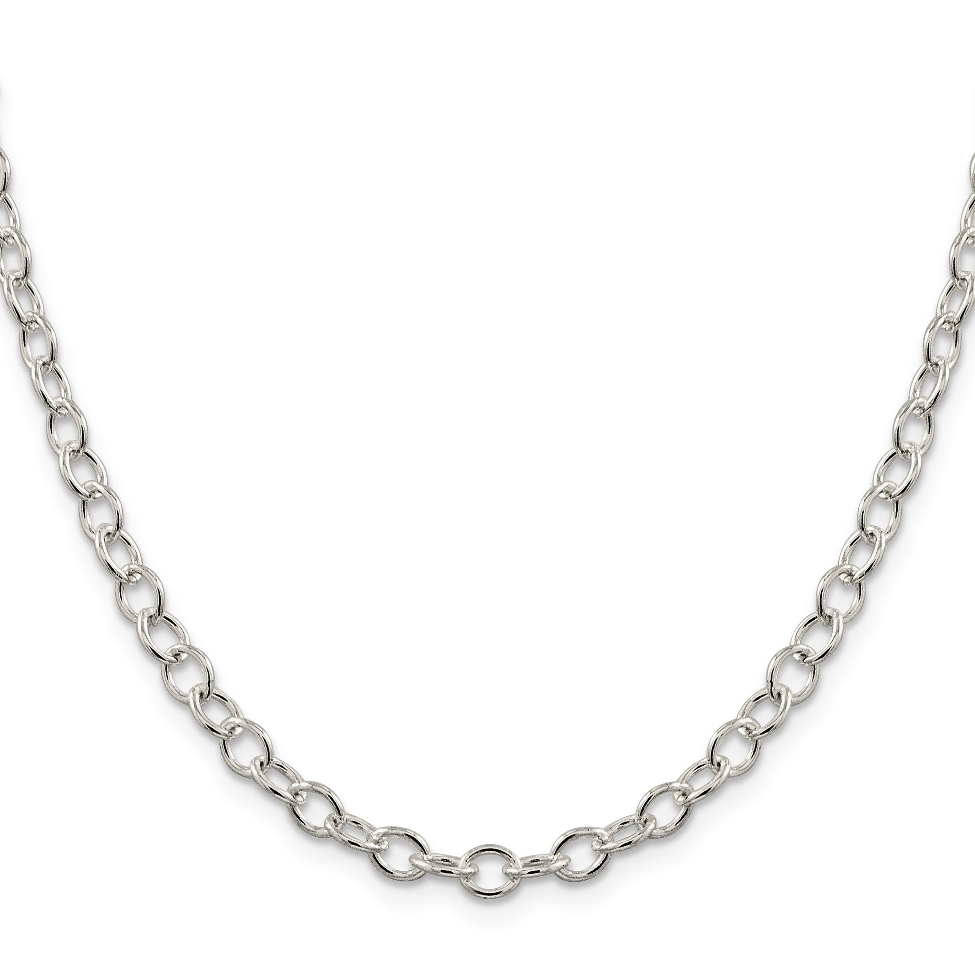 Sterling Silver 5.3mm Oval Cable Chain