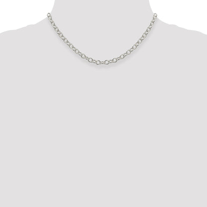 Sterling Silver 5.75mm Oval Cable Chain
