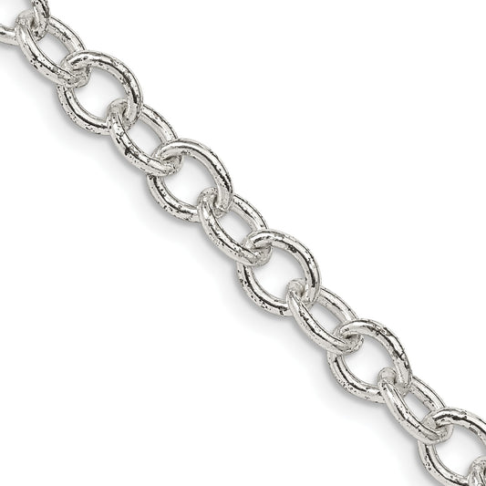 Sterling Silver 5.75mm Oval Cable Chain