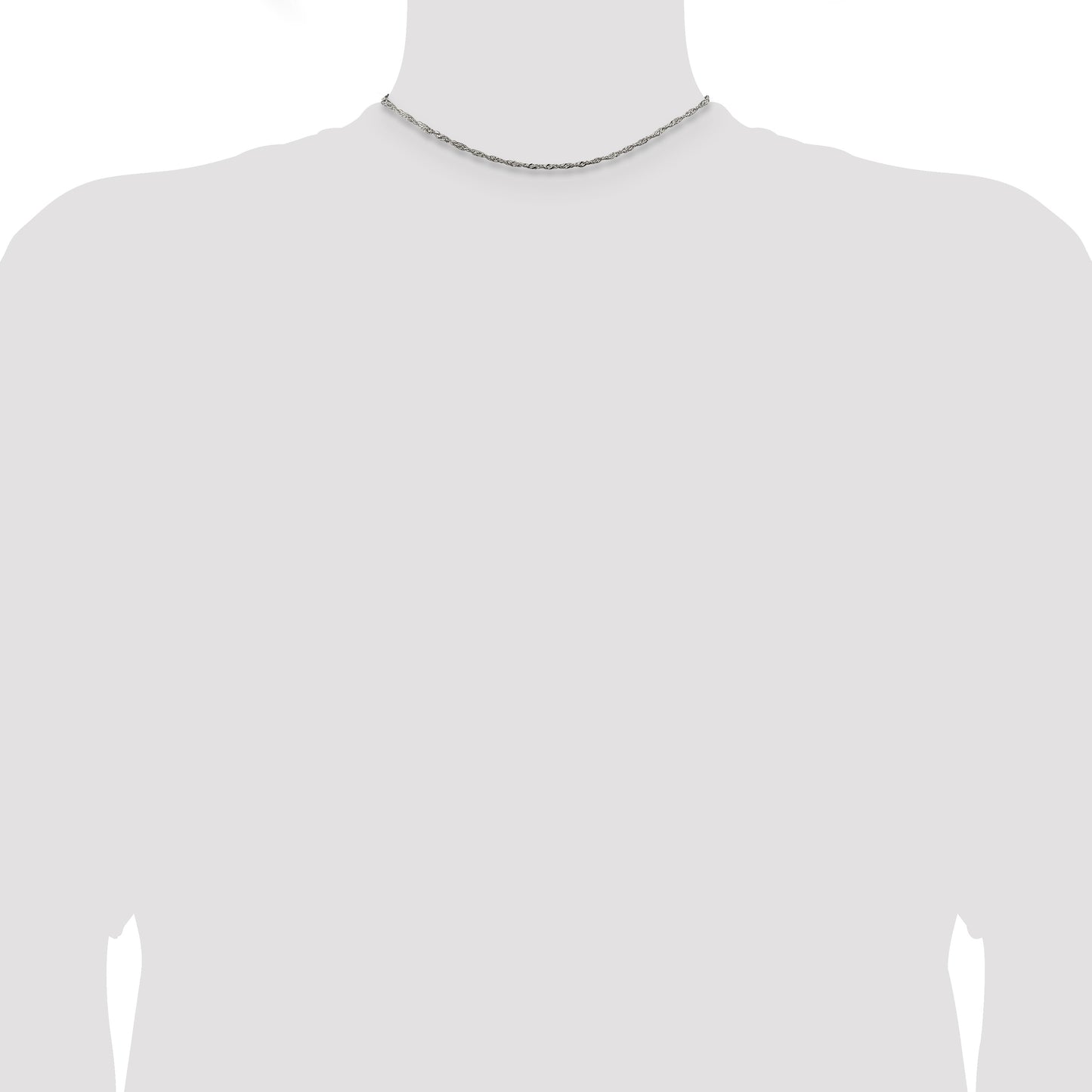 Sterling Silver 1.75mm Singapore Chain