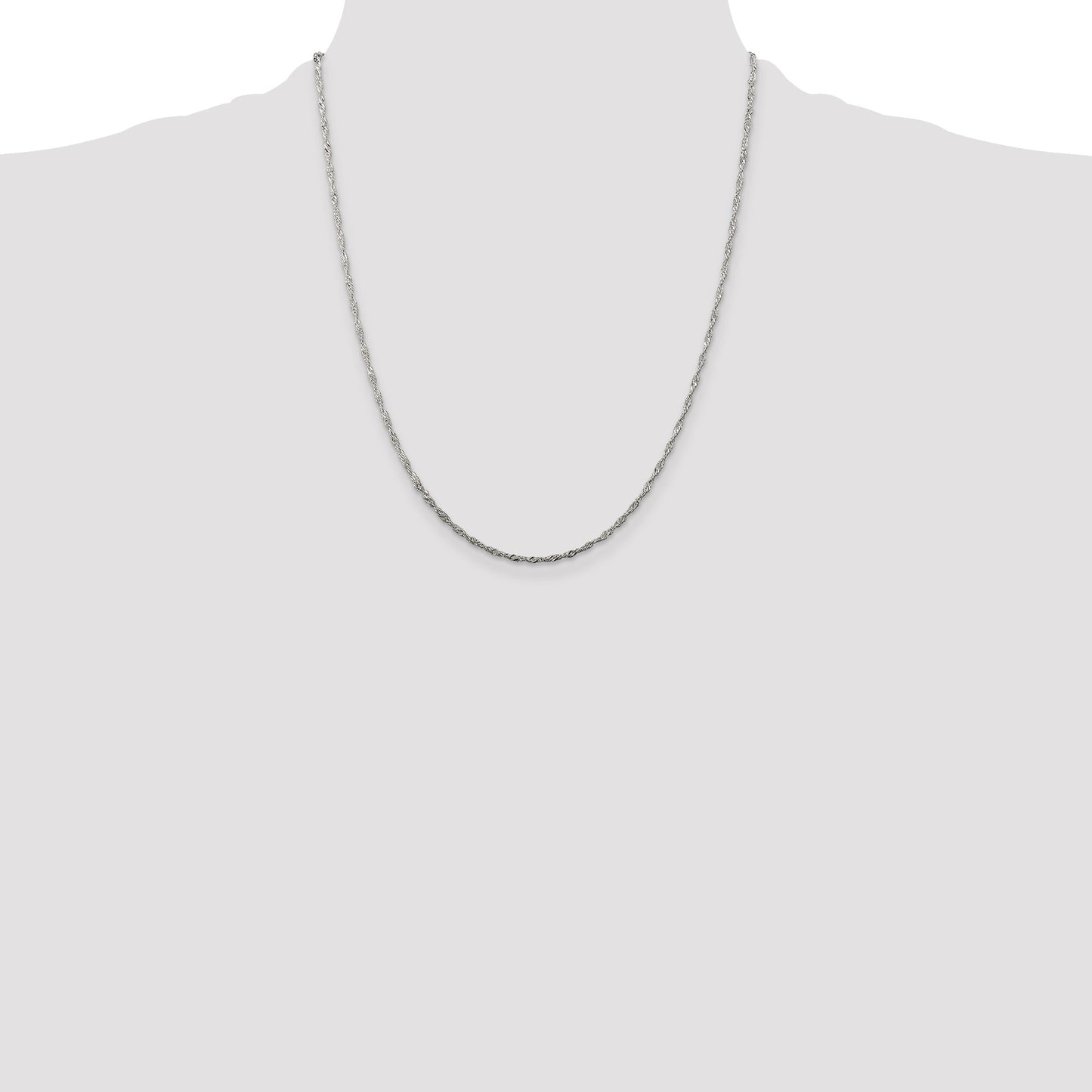 Sterling Silver 1.75mm Singapore Chain