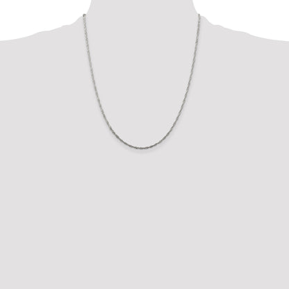 Sterling Silver 1.75mm Singapore Chain