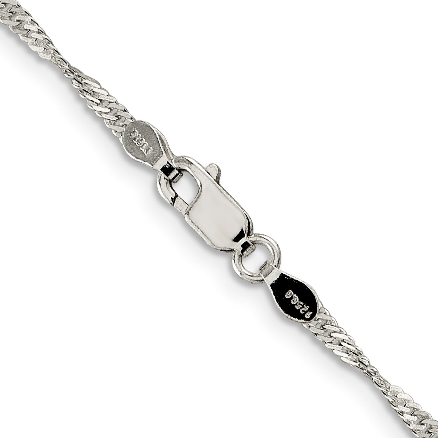 Sterling Silver 2mm Singapore Chain