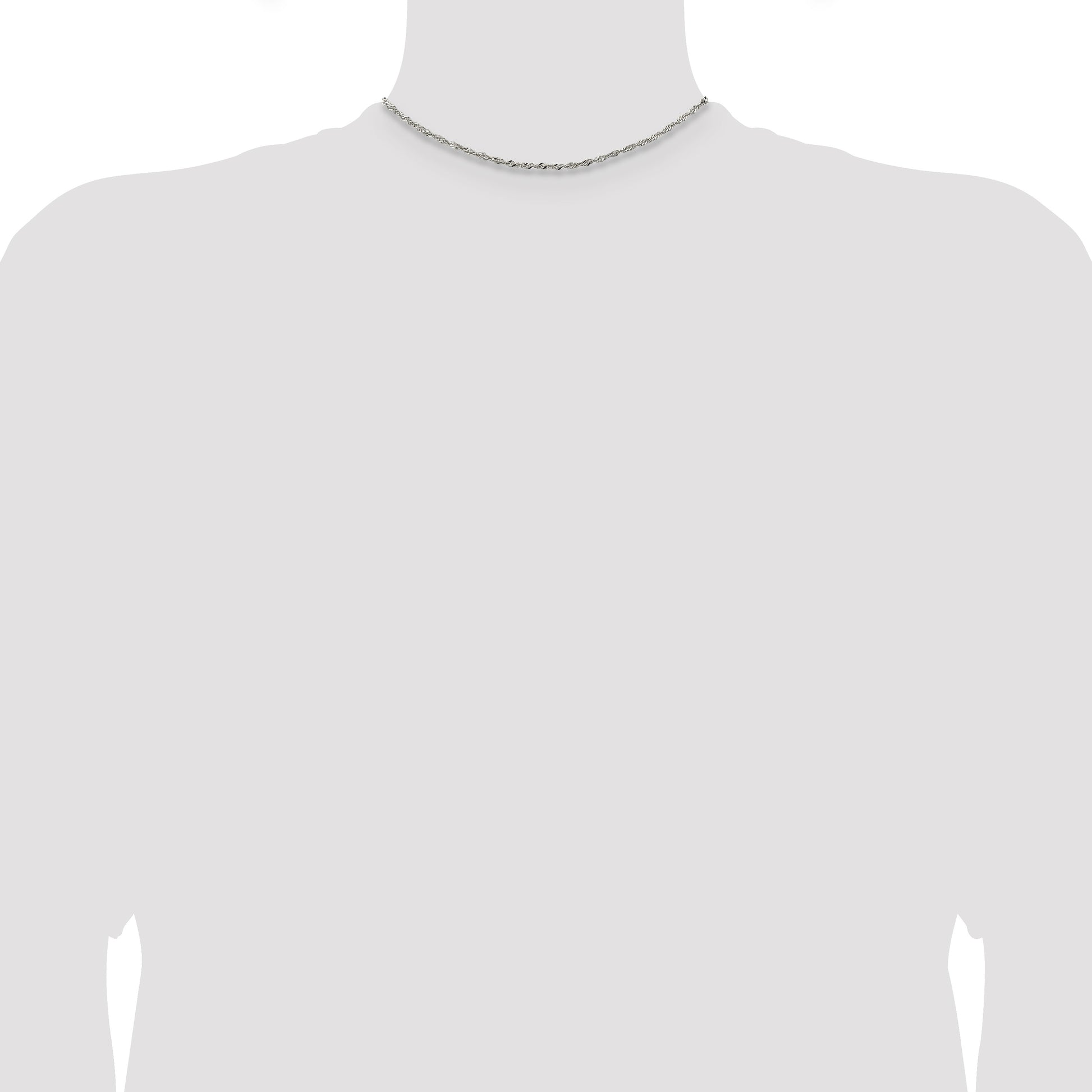 Sterling Silver 2mm Singapore Chain