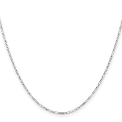 Sterling Silver 1.2mm Figaro Chain