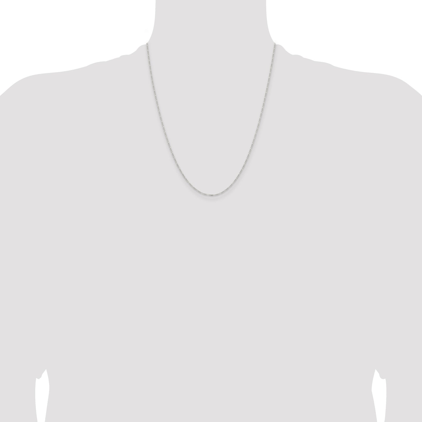 Sterling Silver 1.2mm Figaro Chain
