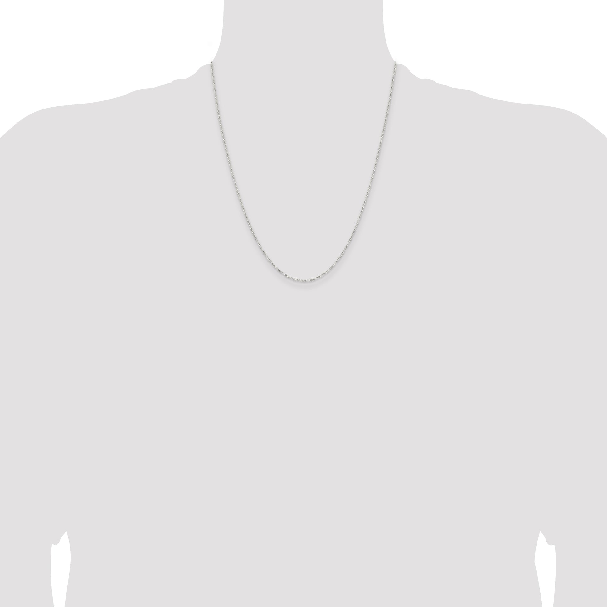 Sterling Silver 1.2mm Figaro Chain