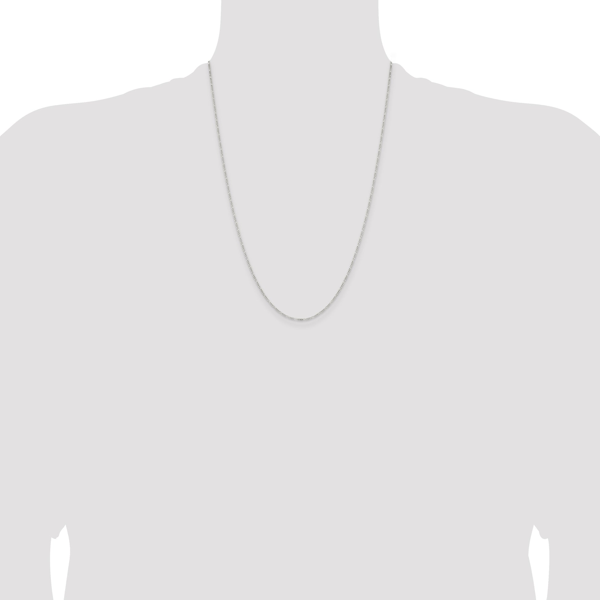 Sterling Silver 1.2mm Figaro Chain