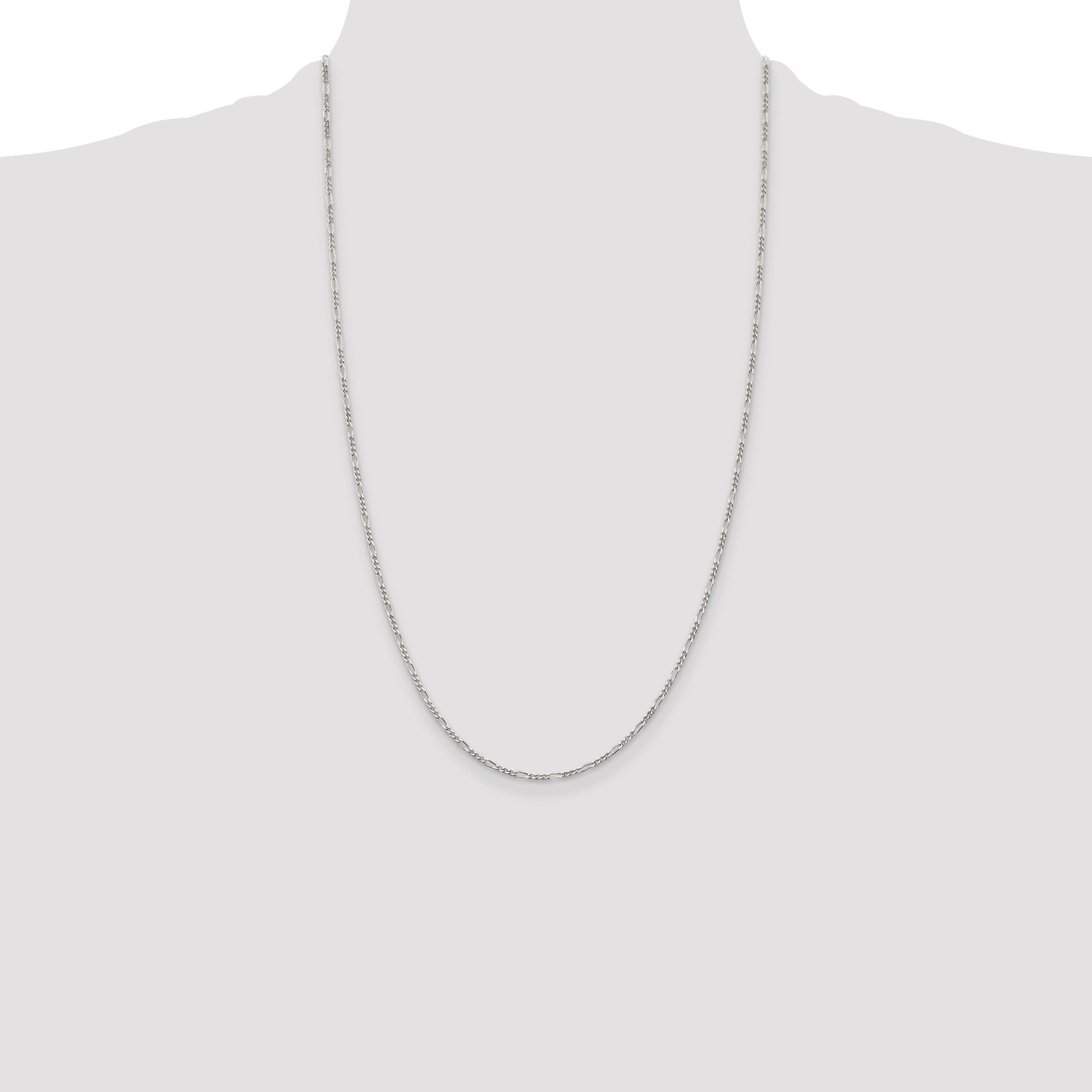 Sterling Silver 1.75mm Figaro Chain