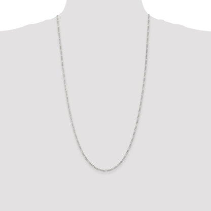 Sterling Silver 2.25mm Figaro Chain