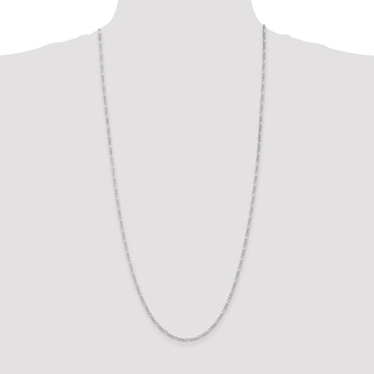 Sterling Silver 2.25mm Figaro Chain