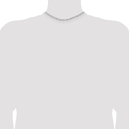 Sterling Silver 2.85mm Figaro Chain
