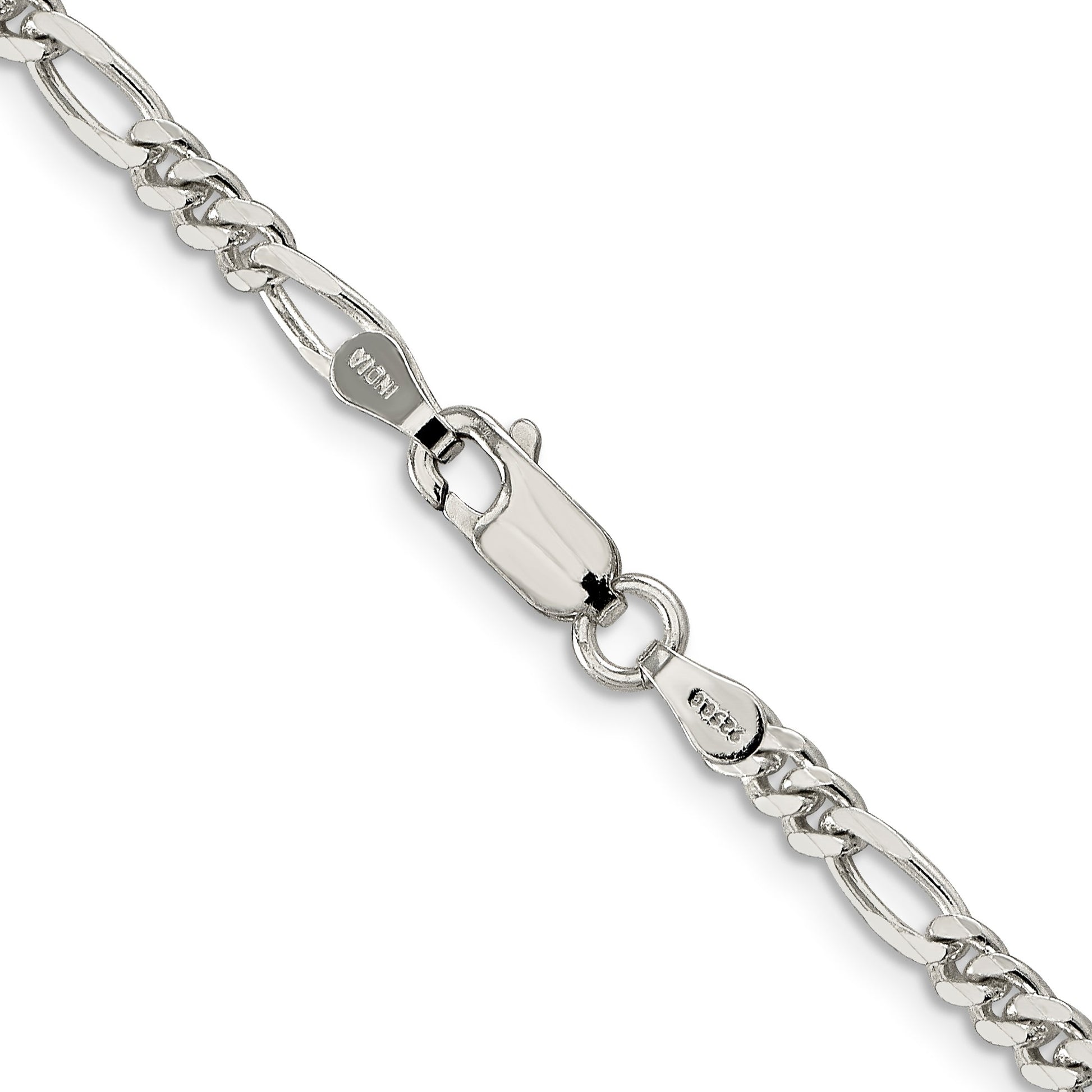 Sterling Silver 3.5mm Figaro Chain