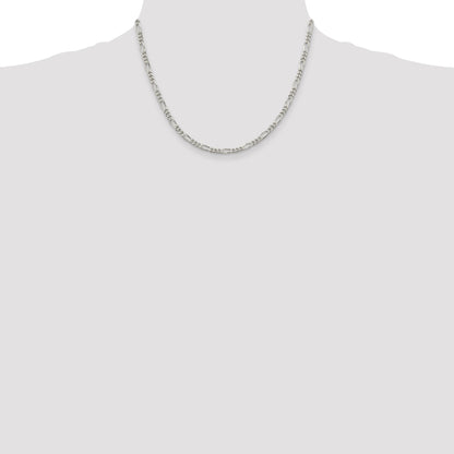 Sterling Silver 3.5mm Figaro Chain