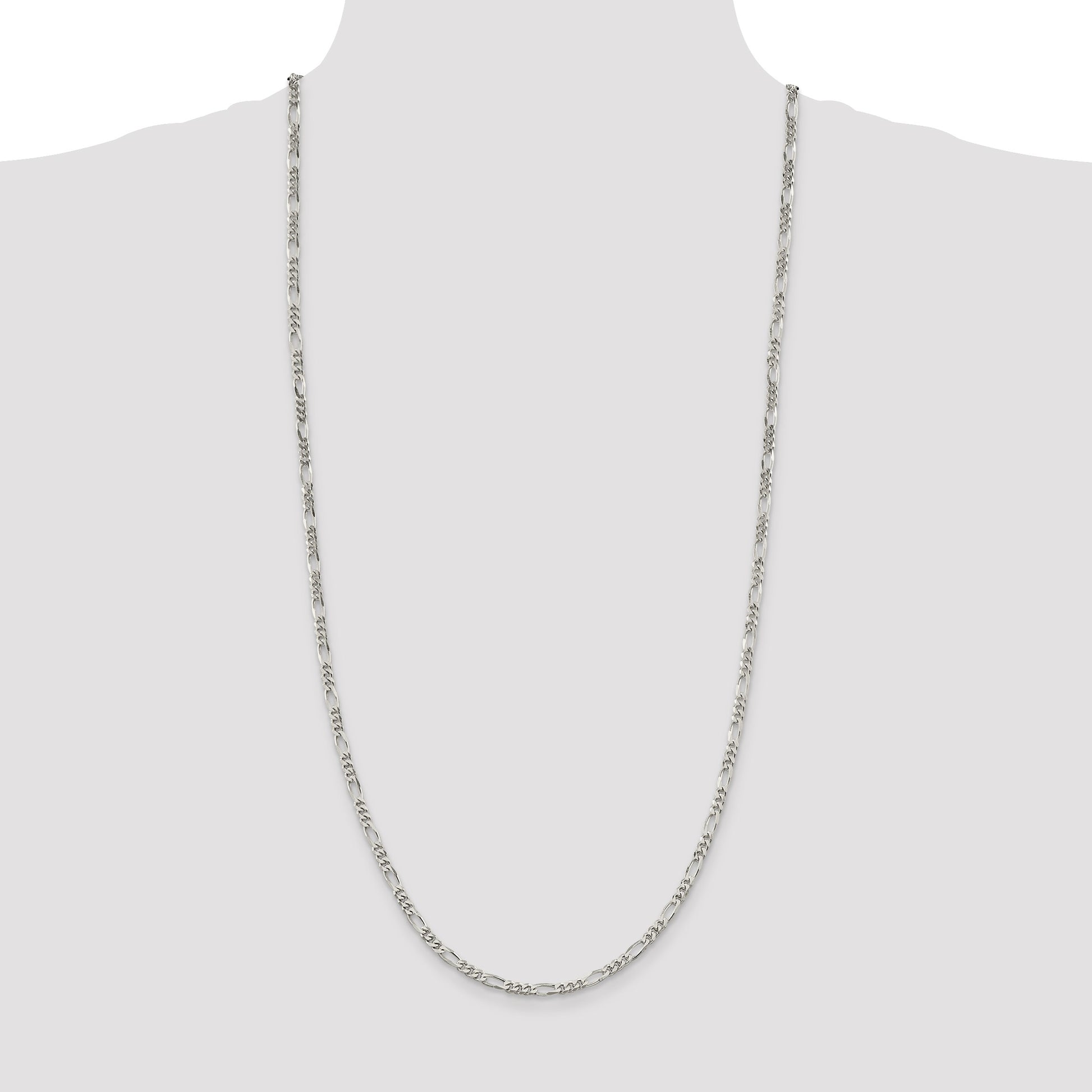 Sterling Silver 3.5mm Figaro Chain