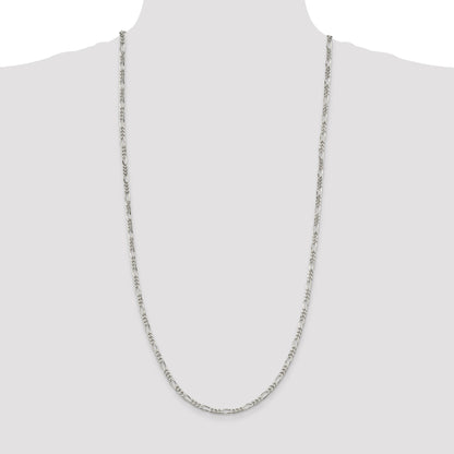 Sterling Silver 3.5mm Figaro Chain