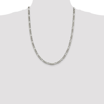 Sterling Silver 5.5mm Figaro Chain